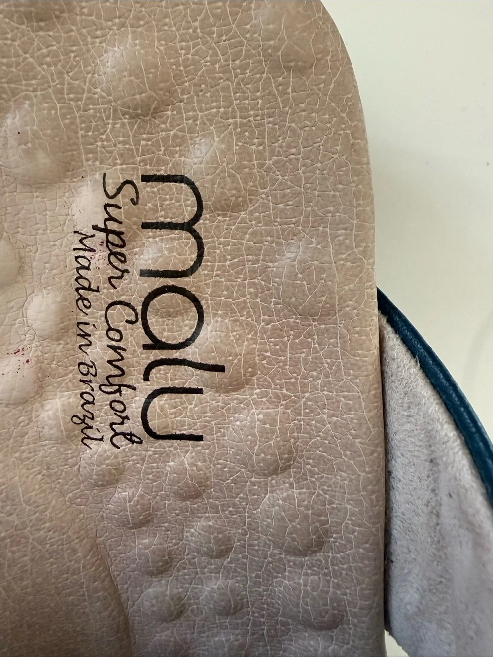 Malu Super Comfort Blue Floral Thong Wedge‎ Sandals Womens US 9 EUR 40